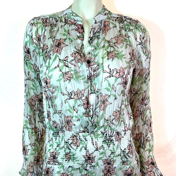 rag & bone white floral Calista maxi dress, size S, NWT - Picture 2 of 10